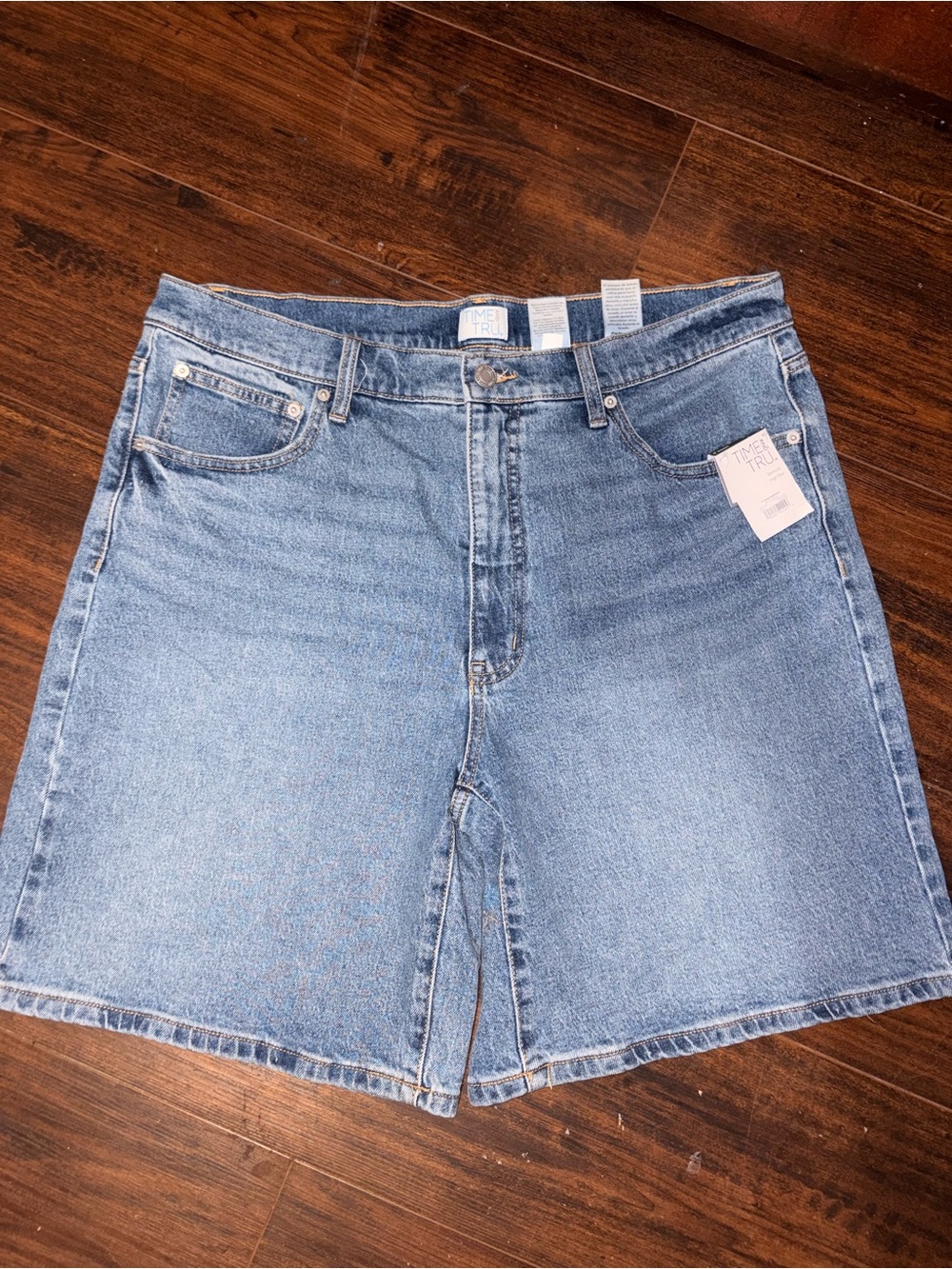 Time and Tru Light Blue Denim Jean Shorts